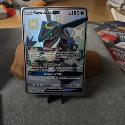 2019 Pokemon TCG 177a/168 Rayquaza GX JUMBO Card Holo - Image 3