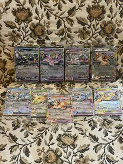 Prismatic Evolutions Surprise Box Sealed Stamped EX Promo Cards Complete Set 9/9 - Image 1