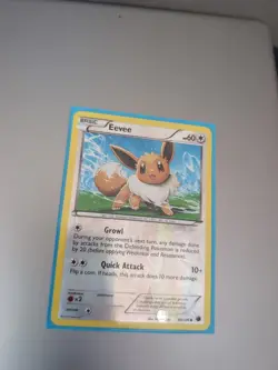 Pokemon Eevee Card 89/116 Common Reverse Holo Plasma Freeze - Image 2