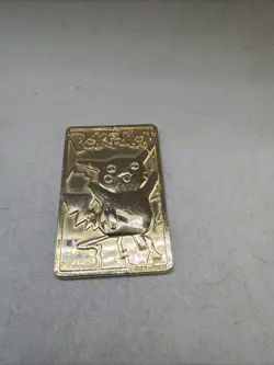 Pokemon 23K Gold Plated Trading Card | #25 Pikachu | Burger King Edition - Image 1