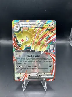 Team Rocket's Persian ex 218 Sv: Scarlet & Violet Promo Cards Holo - Image 1