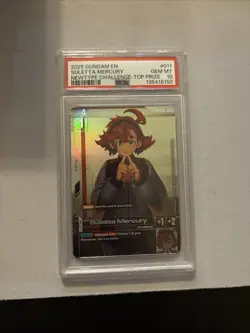 Gundam Card Game Suletta Mercury NewType Top 4 TCG Exclusive Promo PSA 10 - Image 1