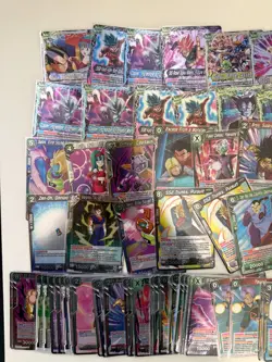 Dragon Ball Super Fearsome Rivals Huge Foil Lot 200+ Cards - Image 2