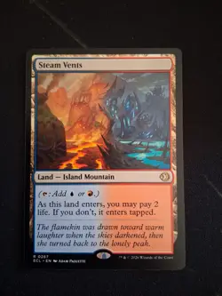 STEAM VENTS LORWYN ECLIPSED ECL RARE ISLAND MOUNTAIN LAND MTG 267 - Image 1