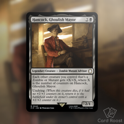 MTG Magic Hancock, Ghoulish Mayor 0045 Universes Beyond: Fallout PIP - Image 1