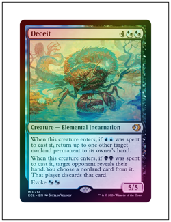 1x Deceit, Foil, Lorwyn Eclipsed, Magic the Gathering MTG NM - Image 1