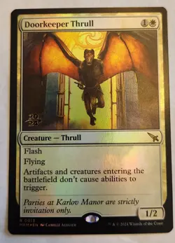 Doorkeeper Thrull MKM #13 Rare Prerelease Stamped Foil NM+ - Image 1