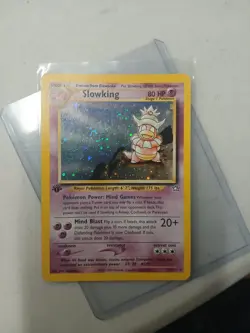 1st Edition Slowking Pokemon Card TCG Neo Genesis Holo 14/111 Swirl - Image 1