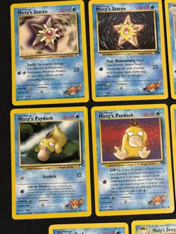Pokemon TCG Gym Heroes / Gym Challenge Vintage Misty’s Pokemon Lot Of 14 - Image 2