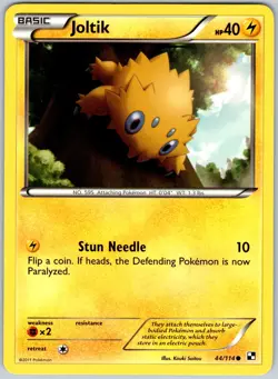 Joltik 44/114 Common Black & White Pokemon NM - Image 1