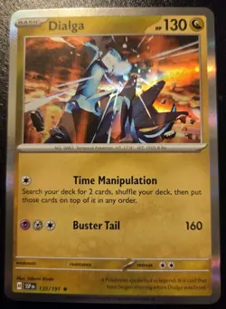 Dialga 135/191 Holo Rare Scarlet & Violet: Surging Sparks Pokemon TCG - Image 1