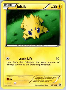 Joltik 45/114 Common Black & White Pokemon NM - Image 1