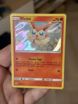 Pokemon Victini 26/236 - SM Unified Minds - Holo Rare - Image 1