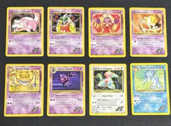 Pokemon TCG Gym Heroes / Gym Challenge Vintage Sabrina’s Pokemon Lot Of 8 - Image 1