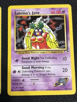 Pokemon TCG Gym Heroes / Gym Challenge Vintage Sabrina’s Pokemon Lot Of 8 - Image 3