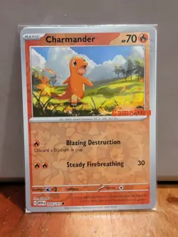 Pokemon TCG - Charmander 4/165 - GameStop Stamped Promo - Sealed - Image 1