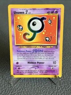 2001 Pokemon Unown J WOTC Black Star Promo #38 Spell of the Unown Entei LP+ - Image 1