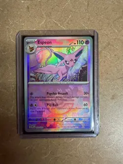 Pokemon Espeon 033/131 Sv: Prismatic Evolutions Holo Rare 110 HP Master Ball - Image 1