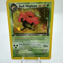 Dark Vileplume 1st Edition -Holo Rare- 2000 Pokemon Team Rocket (13/82) - LP/MP+ - Image 1