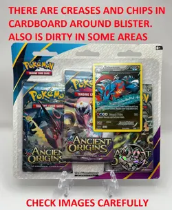 (402863) Pokemon XY Ancient Origins Booster 3-Pack Blister - Factory Sealed - Image 2