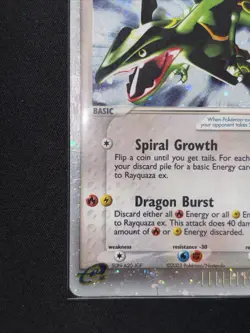 Rayquaza ex 97/97 Dragon Holo Ultra Rare Foil Pokemon TCG 2003 HP - Image 2