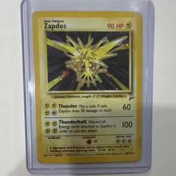 Pokemon TCG Zapdos 15/62 Holo Rare Fossil Unlimited English Mitsuhiro Arita - Image 1