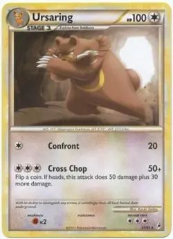 Pokemon - Ursaring - 37/95 - Rare - Call of Legends - NM - Image 1