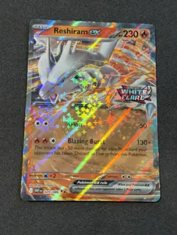 Reshiram ex 020/086 (White Flare Stamped Promo) SV: White Flare Pokemon TCG NM - Image 1
