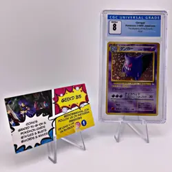CGC 1996 NM/MINT 8 Gengar Holo Japanese Pokemon The Mystery of the Fossils - Image 1