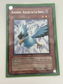 Blackwing Blizzard the Far North Unlimited RGBT Rare NM Yugioh - Image 1