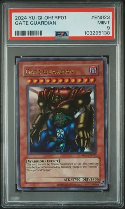 2024 Yugioh Gate Guardian Retro Pack 01 PSA 9 - Image 1