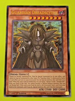 Yu-Gi-Oh Guardian Dreadscythe 1st Ed Ultra Rare DRL3-EN049 Nm - Image 1