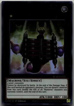 Number 1: Numeron Gate Ekam Ultra Rare Battles of Legend: Armageddon BLAR-EN022 - Image 1