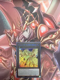 Yugioh x1 Number 100: Numeron Dragon RA01-EN039 Secret Rare 1st Ed (Near Mint!) - Image 1
