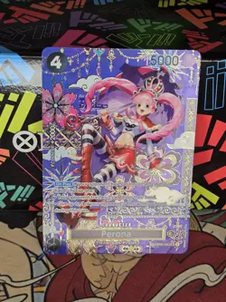 In Hand! One Piece Perona OP06-093 OP14 SP English Alt Art The Azure Sea's Seven - Image 1