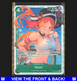 Nami 2025 One Piece The Azure Sea's Seven Border Holo SR OP14 031 - Image 1