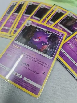 Gengar 38/111 2017 Crimson Invasion Pokemon Card TCG Nintendo Holo Rare - LP - Image 1