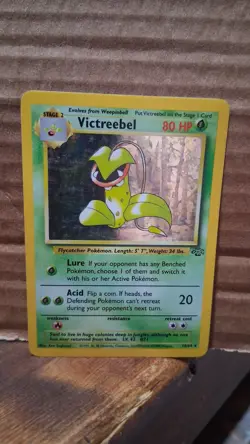 Pokemon TCG Victreebel Jungle Holo Card 14/64 Unlimited Rare, Near Mint Vintage - Image 1