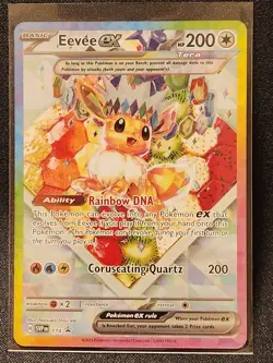 Eevee ex - Promo SV: Scarlet & Violet Black Star Promo Cards 174 NM - Image 1