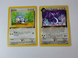 Pokemon Card 1st Edition Team Rocket Dratini & Dark Dragonair US - Image 1