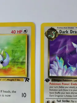 Pokemon Card 1st Edition Team Rocket Dratini & Dark Dragonair US - Image 3