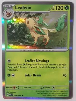 HOLO Leafeon 005/131 NM / M - Prismatic Evolutions Pokemon Card $2 Combined Ship - Image 1