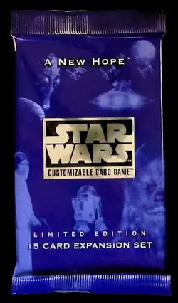 Star Wars CCG A New Hope LIMITED BOOSTER PACK 9 card FACTORY SEALED! - Image 1
