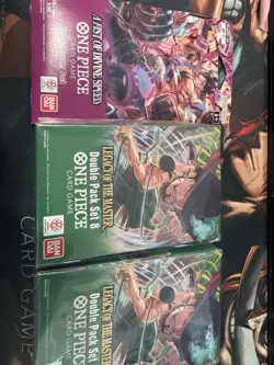 Bandai One Piece Card Game Double Pack Set 8 Divine Speed Legacy Master English. - Image 1