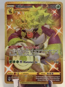 Pokemon TCG Rillaboom Darkness Ablaze Holo Card 197/189 Secret Rare - Image 1