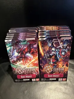 GUNDAM CARD GAME Dual Impact Sleeved Booster Packs x16Sealed GD02 English - Image 3