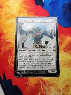 Kozilek, Butcher of Truth - Rise of the Eldrazi (ROE) - HP/Damaged - Image 1