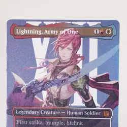 Lightning, Army of One Borderless 400 Foil FIN Final Fantasy MTG NM - Image 2