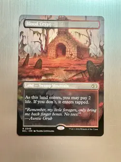 Blood Crypt - 349 - MTG: Lorwyn Eclipsed - Reversible Shockland - Borderless - Image 1