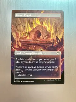 Blood Crypt - 349 - MTG: Lorwyn Eclipsed - Reversible Shockland - Borderless - Image 2